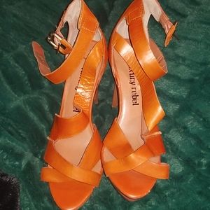 Luxury Rebel  4" strappy heel size euro 38 US 7.5